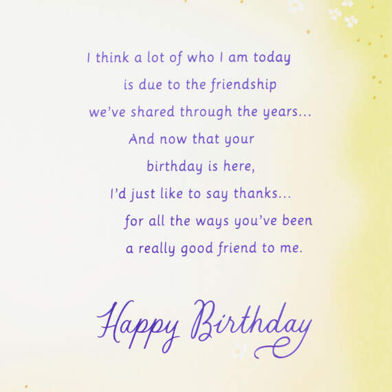 Thanks for Being a Really Good Friend Birthday Card, , large image number 3