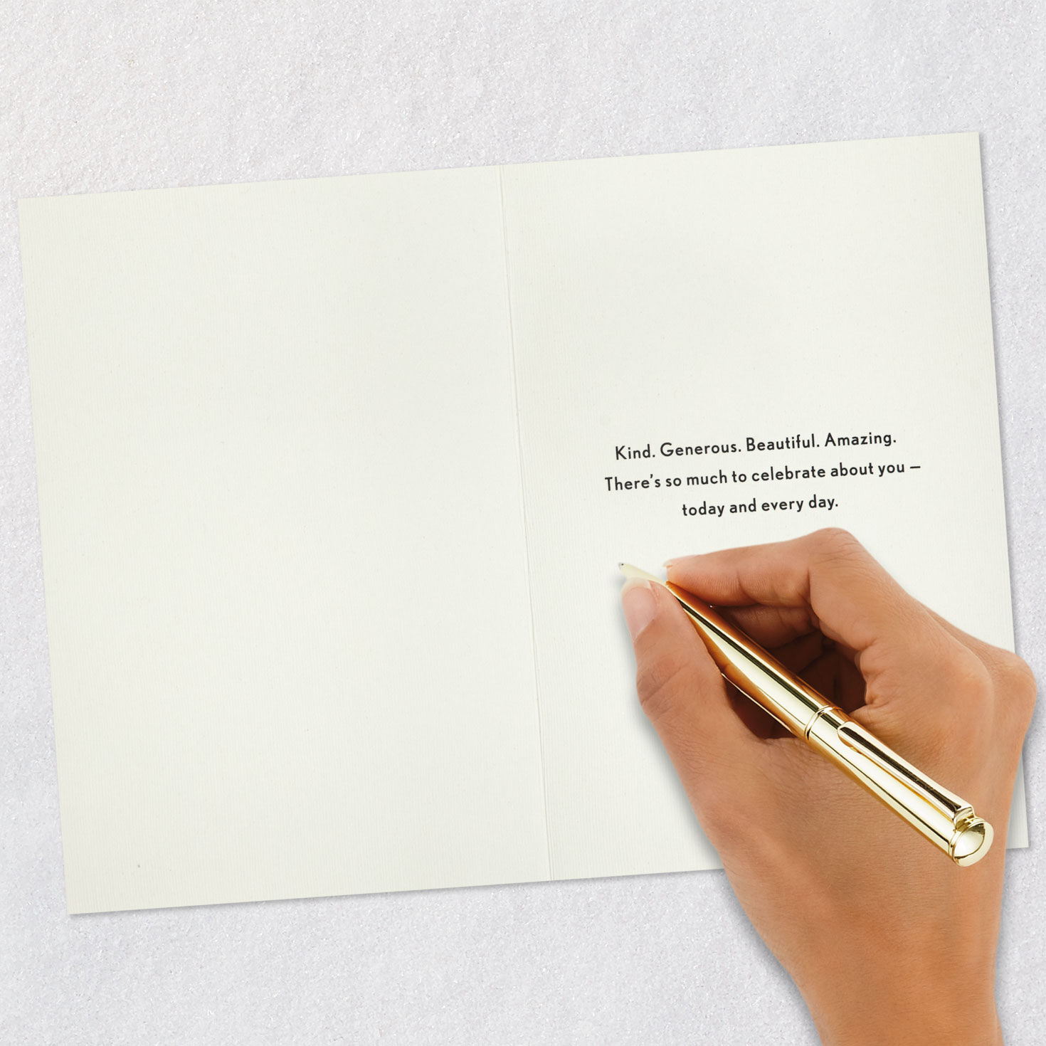 Blonde Barbie Retro Dress Birthday Card for Her Signing card image number 6