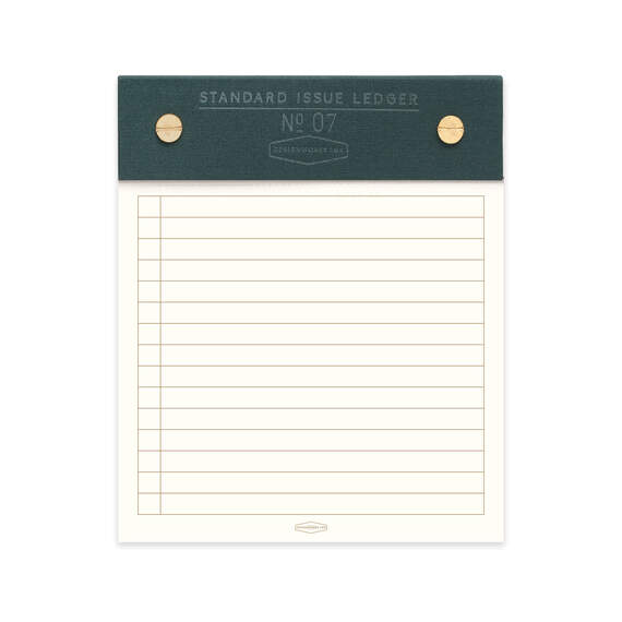 Designworks Ink Green Standard Issue Post Bound Note Pad
