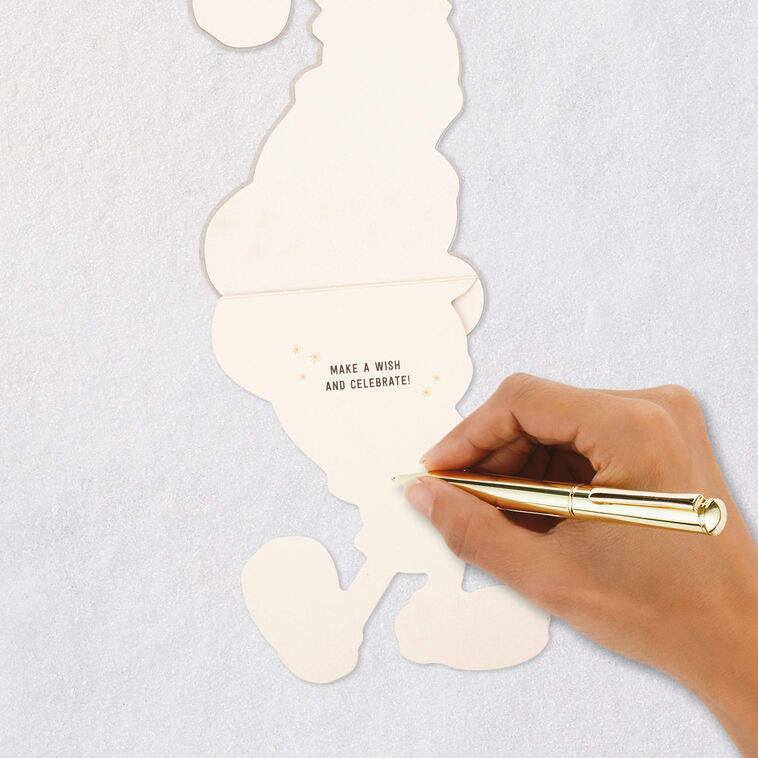 Mickey Mouse Wood Cut Birthday Card Signing card image number 6