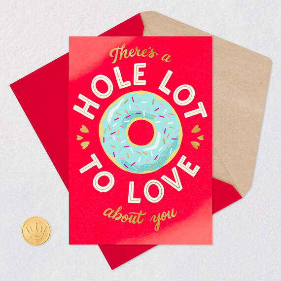 Donut and Hearts Hole Lot to Love Video Greeting Valentine's Day Card, , large image number 7