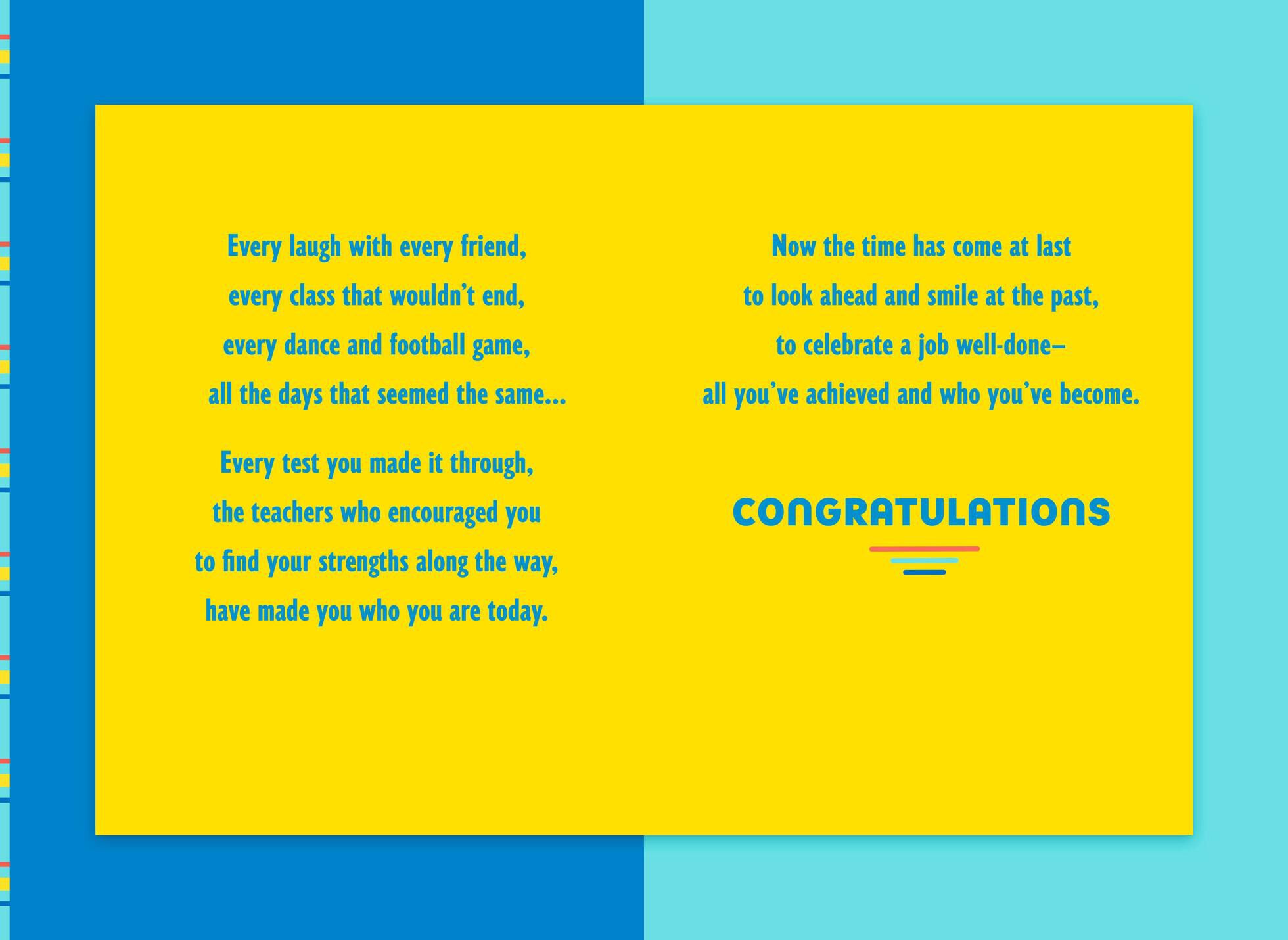 You Did It! Graduation Card for High School Graduate