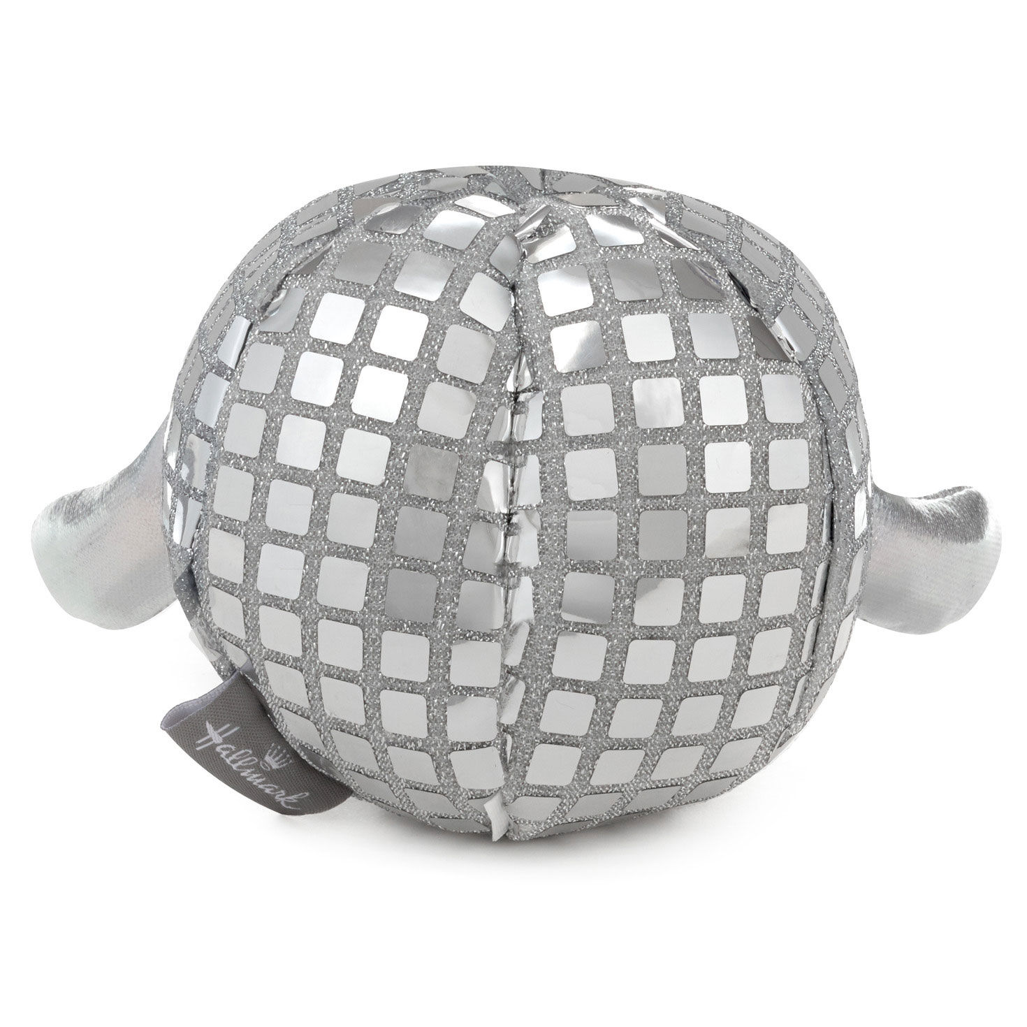 Plush Silver Disco Ball Gift Card Holder back image number 3