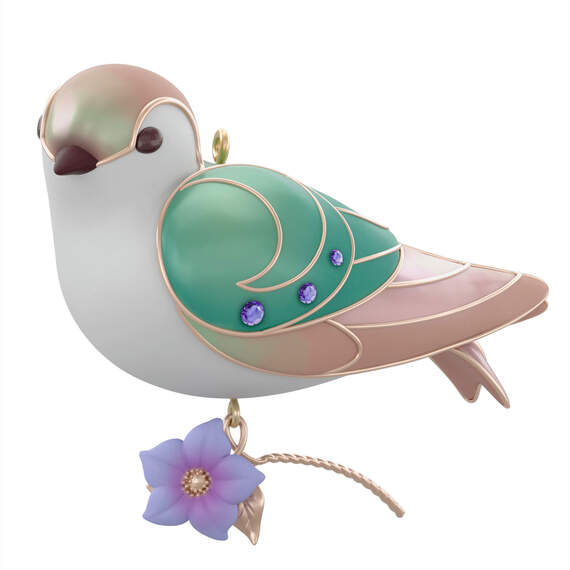 The Beauty of Birds Lady Violet-Green Swallow Ornament