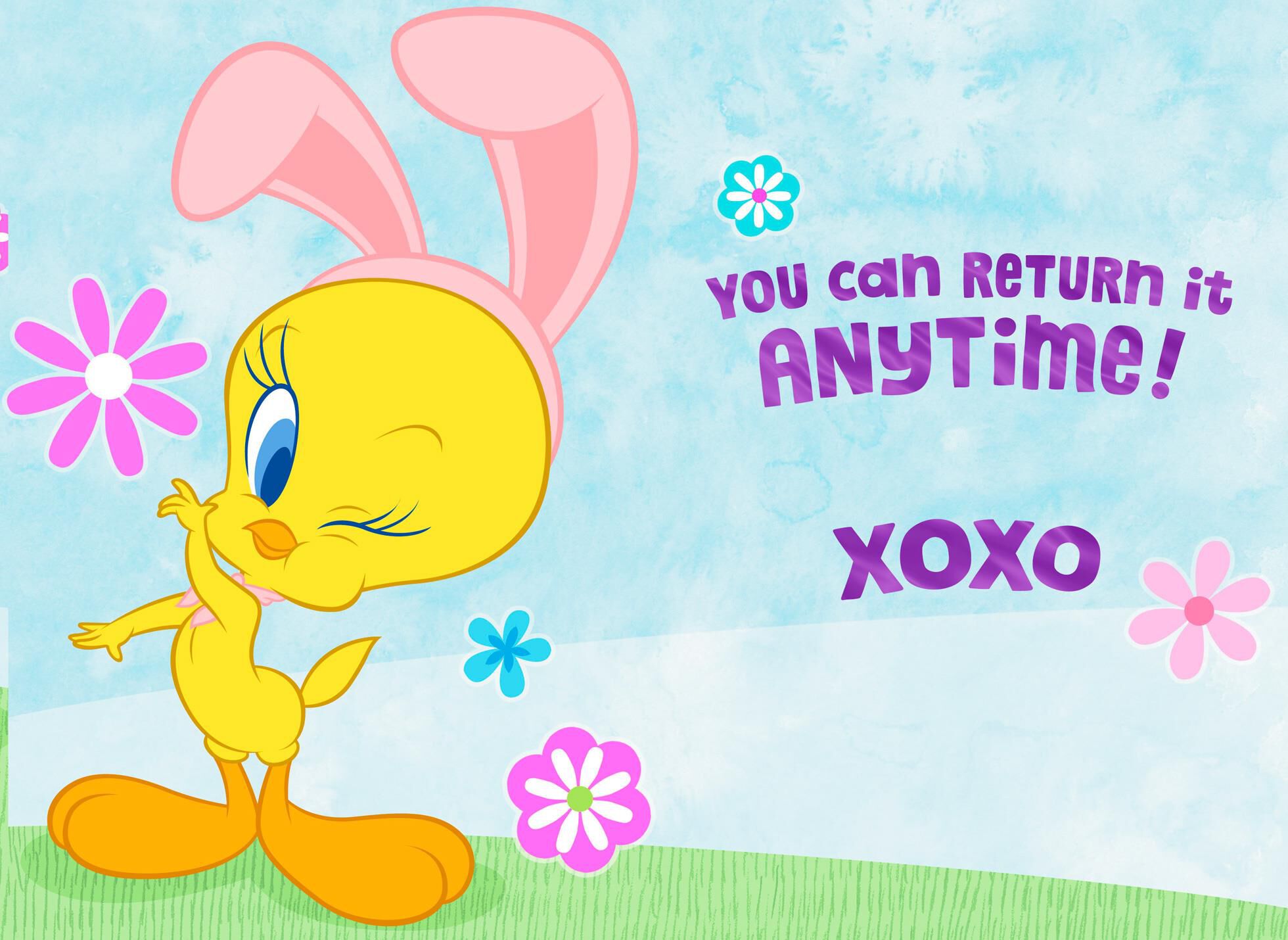 Hugs from Tweety Easter Card for Godmother
