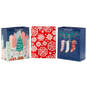 13" 'Tis the Season 3-Pack Large Christmas Gift Bags Assortment, , large image number 1