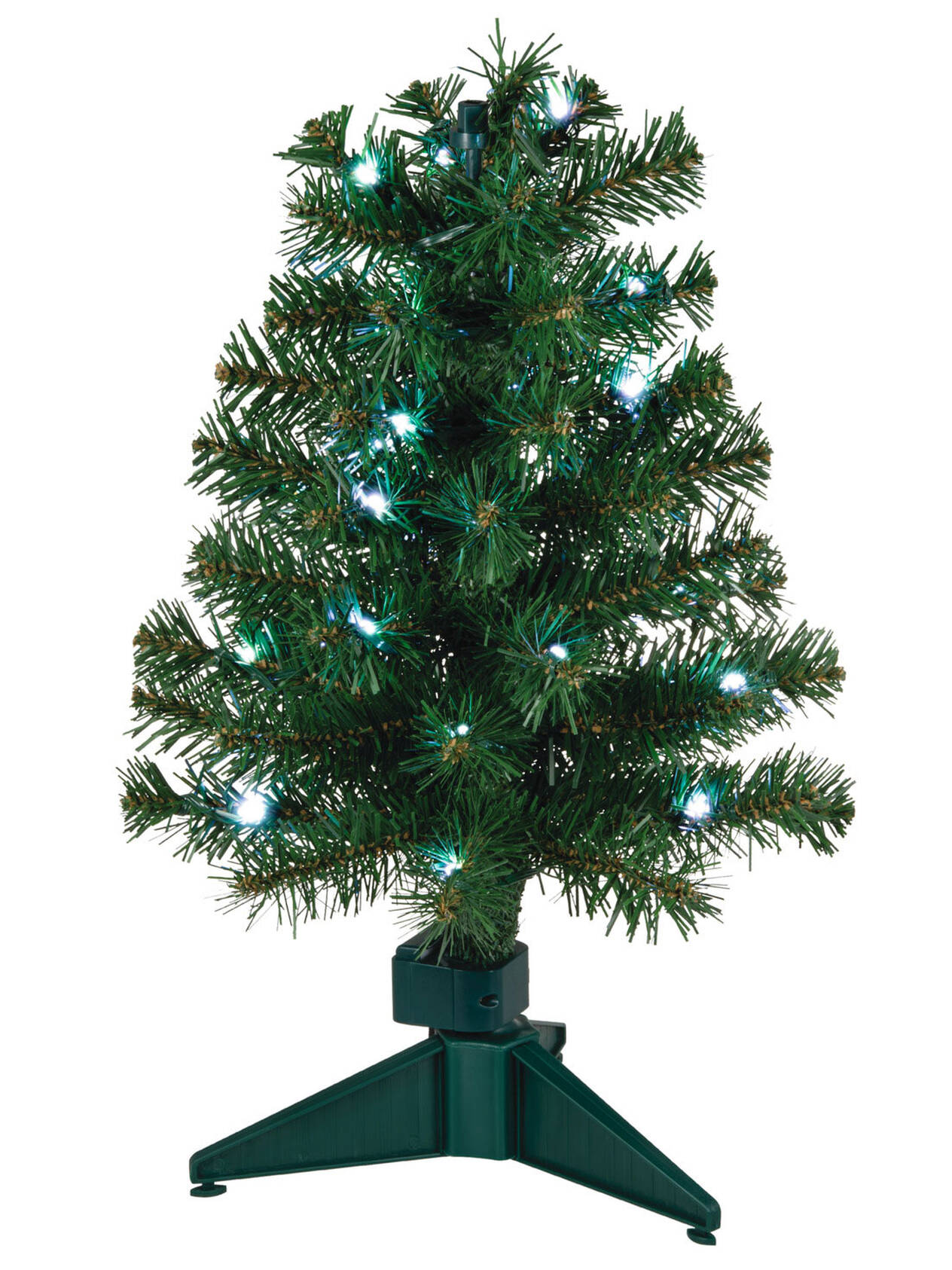 Mini ShowToppers Evergreen Christmas Tree With Light, 17"