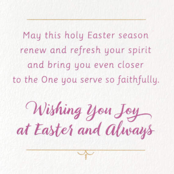 Your Devotion to God and Service to Others Religious Easter Card, , large image number 2