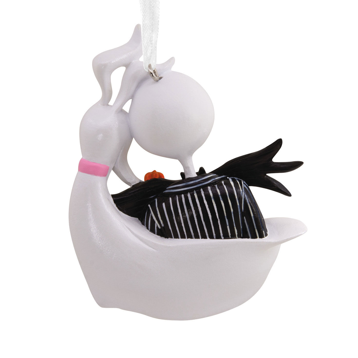 Nightmare Before Christmas Jack and Zero Ornament Back image number 4