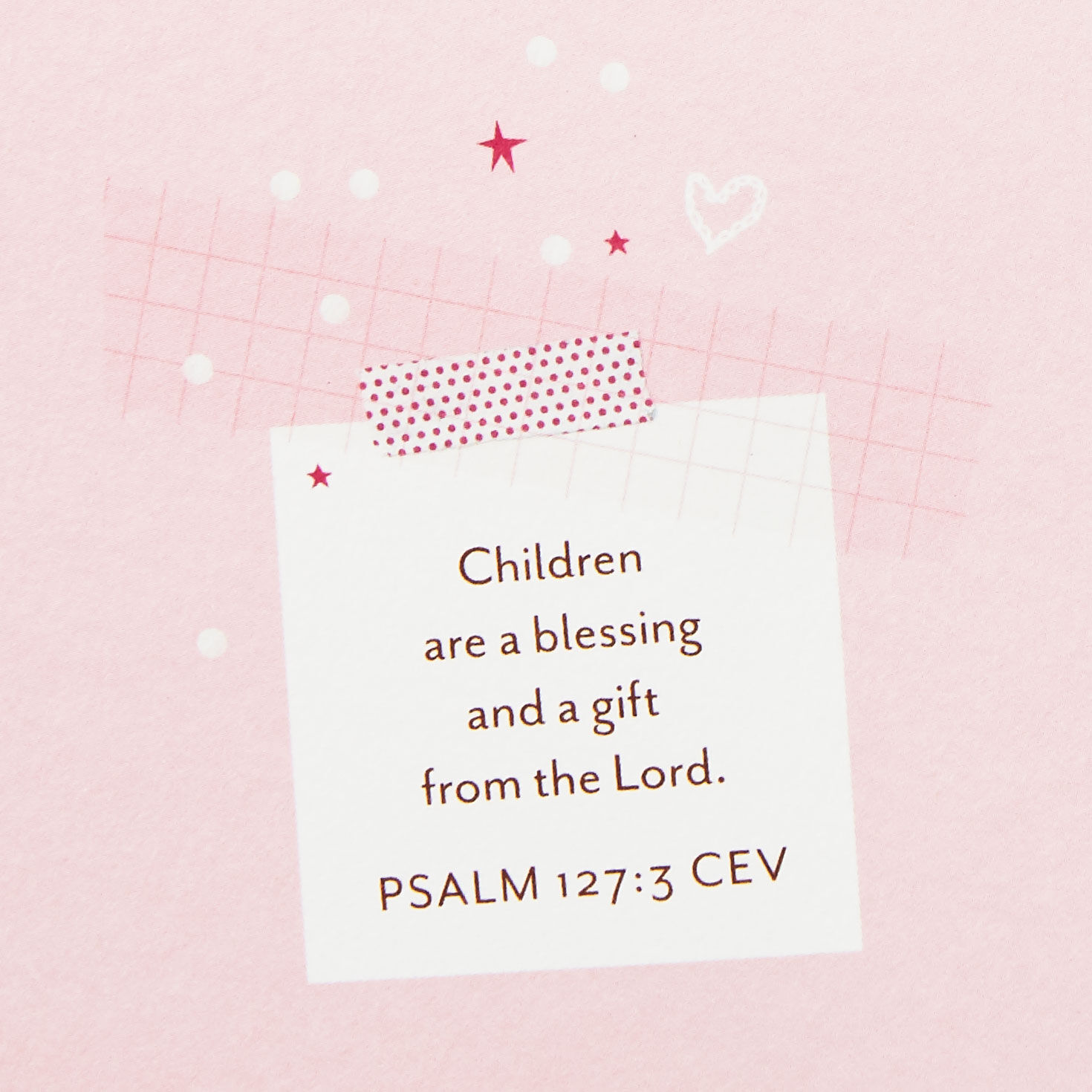 christening gift card