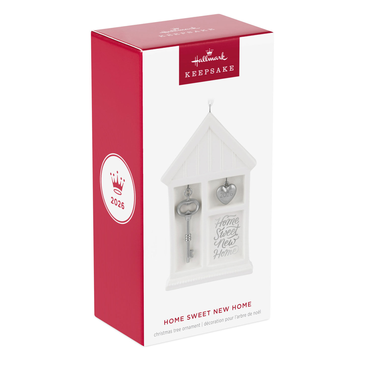 White House Silver Key and Heart Keepsake Ornament package front image number 7