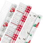 Rustic Winter Reversible Christmas Wrapping Paper  image number 1