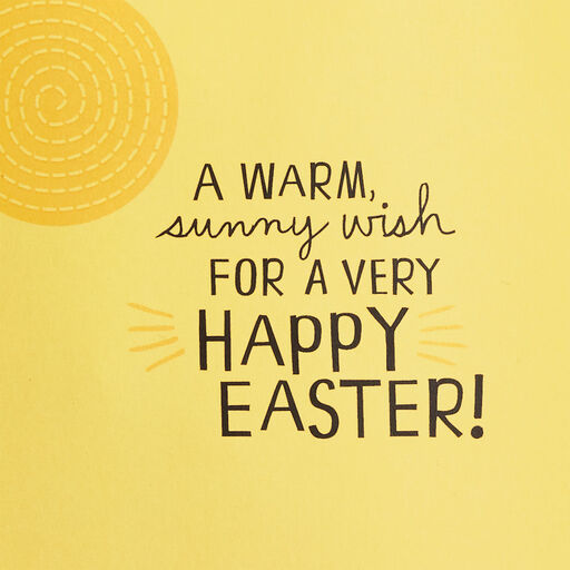 Felt Bunny and Flowers Egg-Shaped Musical Easter Card, 