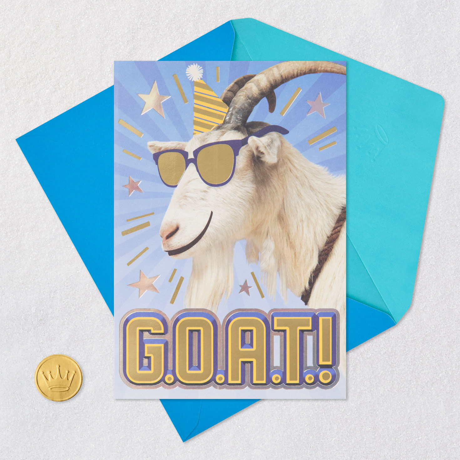 G.O.A.T. Funny Birthday Card, , large image number 5