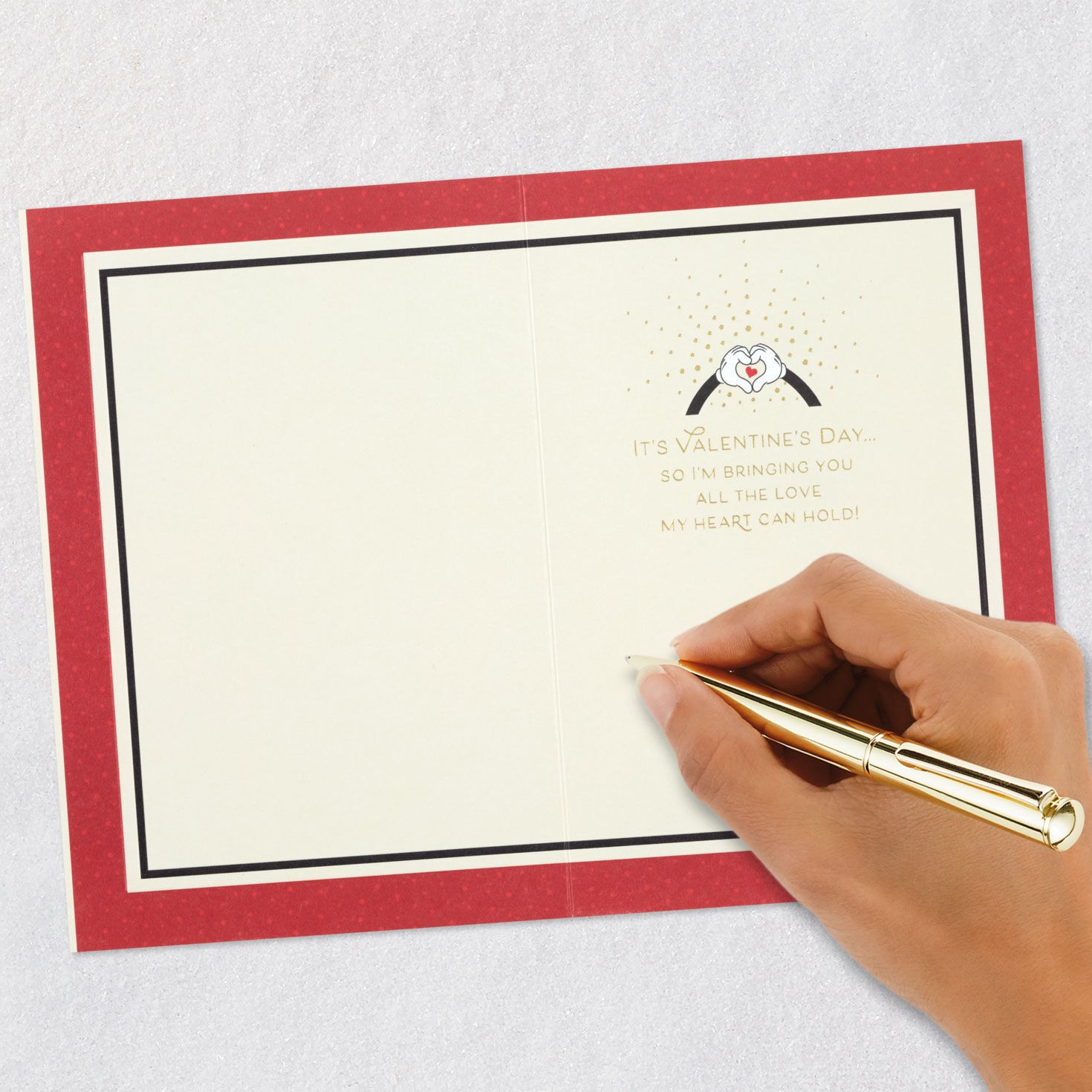 Disney Mickey Mouse All the Love My Heart Can Hold Valentine's Day Card for only USD 5.99 | Hallmark