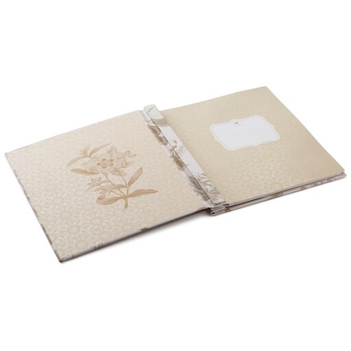 Tan Floral Botanical Refillable Photo Album, 