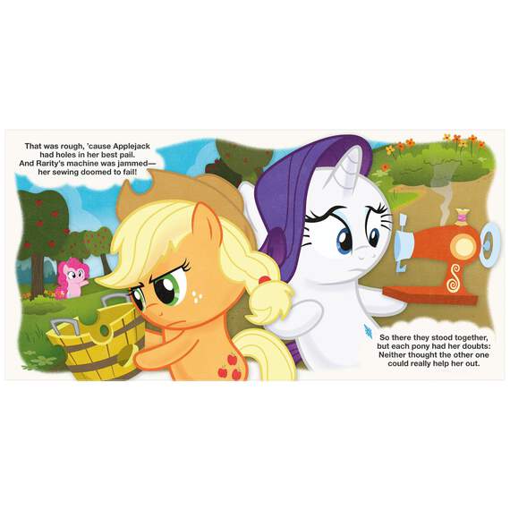 itty bittys® My Little Pony™ Applejack & Rarity Fix the Day Storybook and Stuffed Animals, Set of 2, , large image number 3