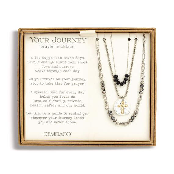 Demdaco Your Journey Silver Layered Prayer Necklace, 24", , large image number 3