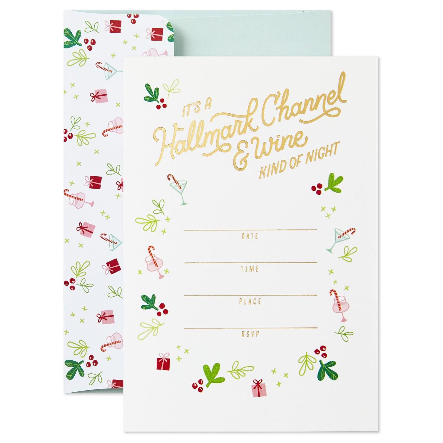 hallmark channel and wine party invitations pack of 10 wine party invitations