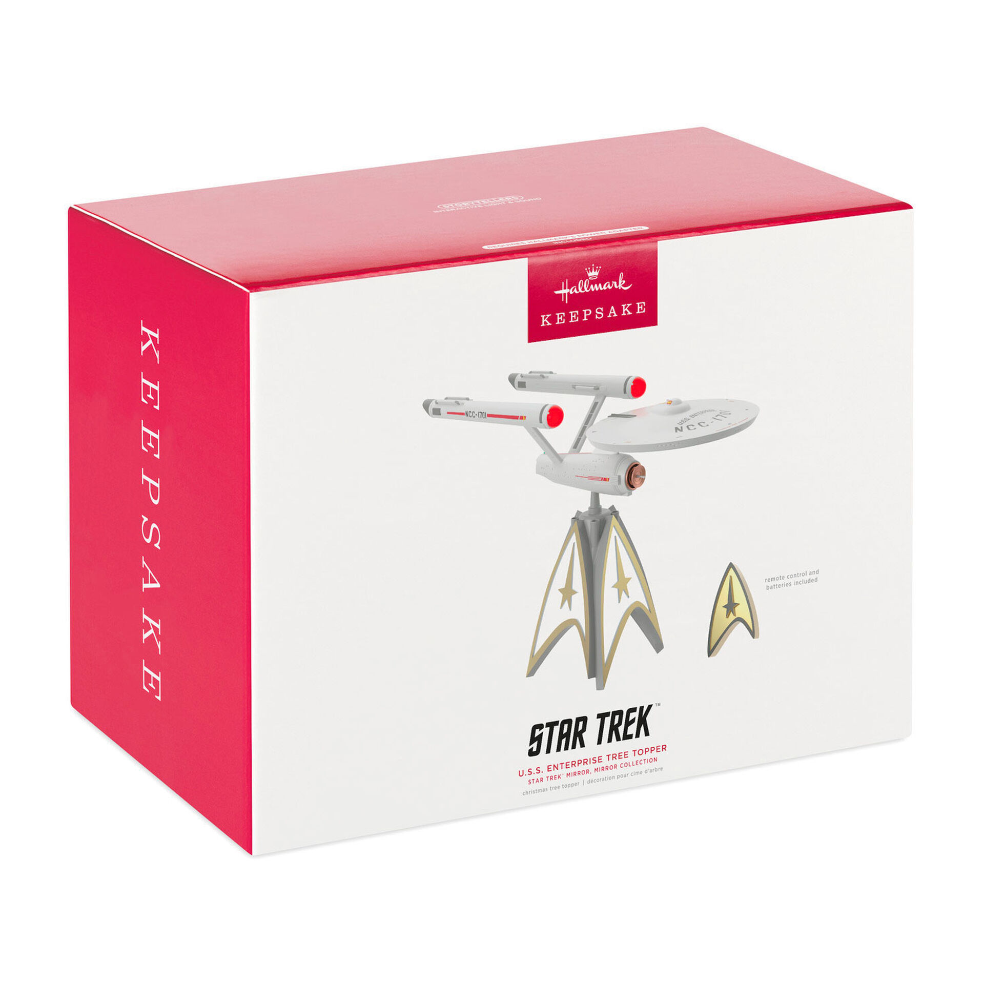 Star Trek™ U.S.S. Enterprise Musical Tree Topper With Light Keepsake