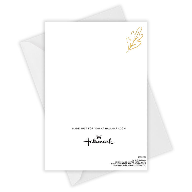 Elegant Gold Lettering Custom Thanksgiving Card, , large image number 5
