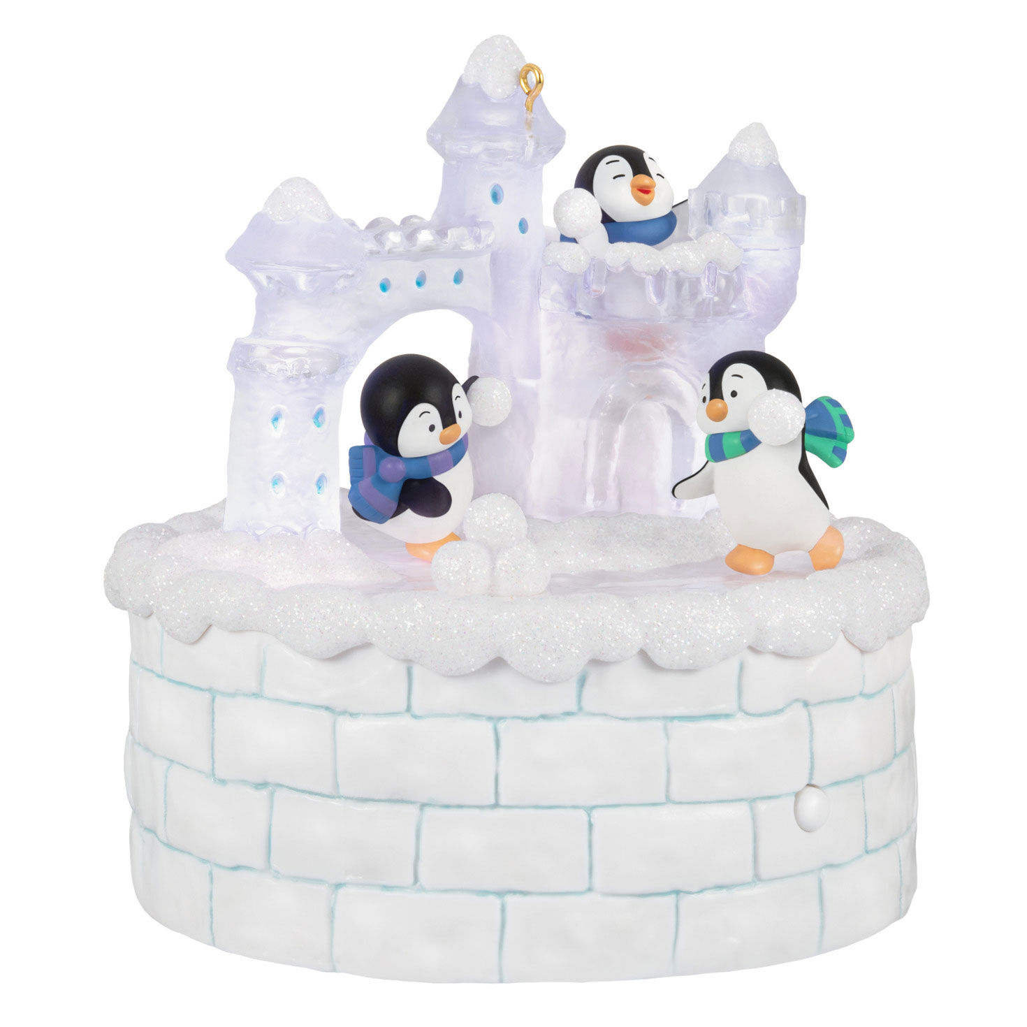 Snowball Fun Musical Ornament With Light and Motion