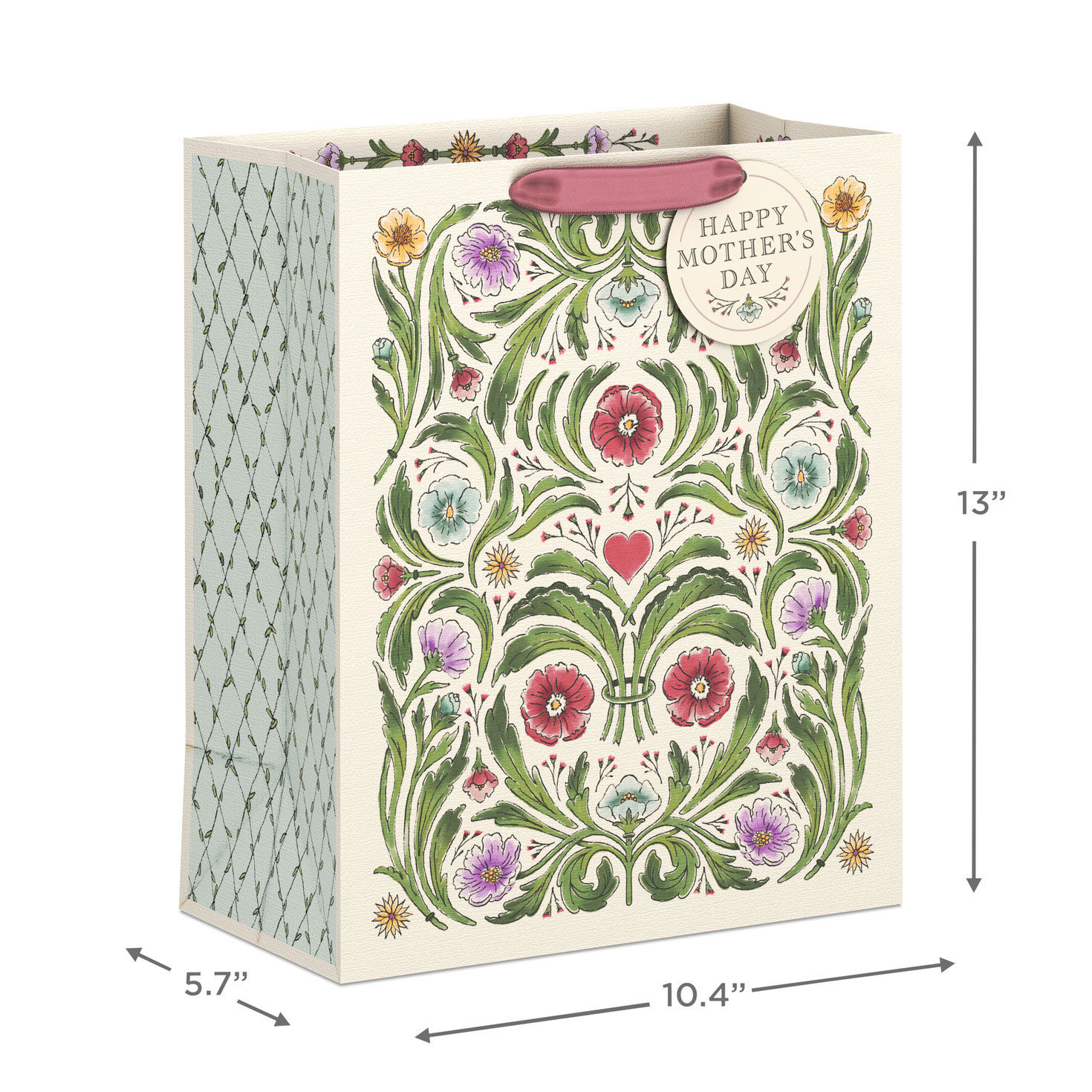 13" Symmetrical Floral Large Mother's Day Gift Bag for only USD 4.99 | Hallmark