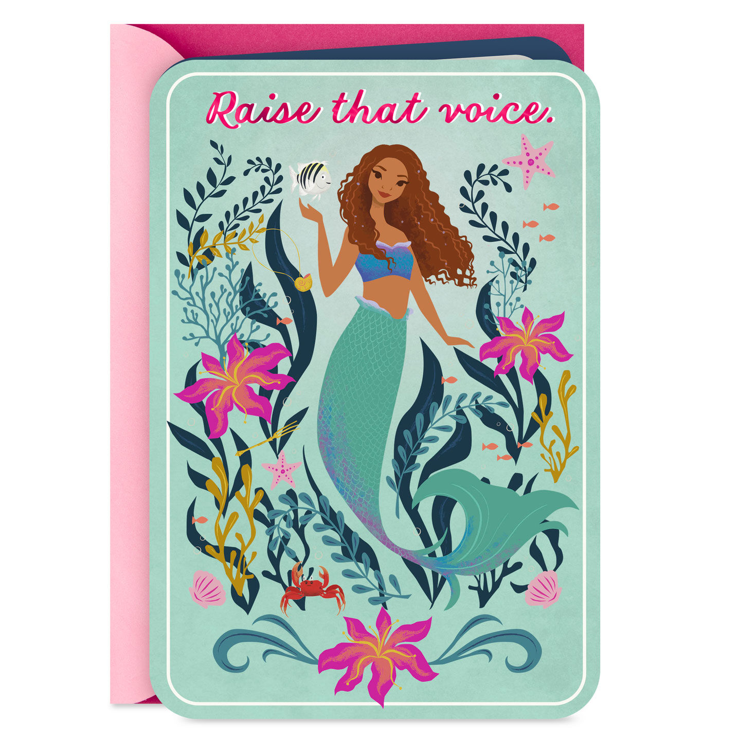 Disney The Little Mermaid Raise That Voice Birthday Card