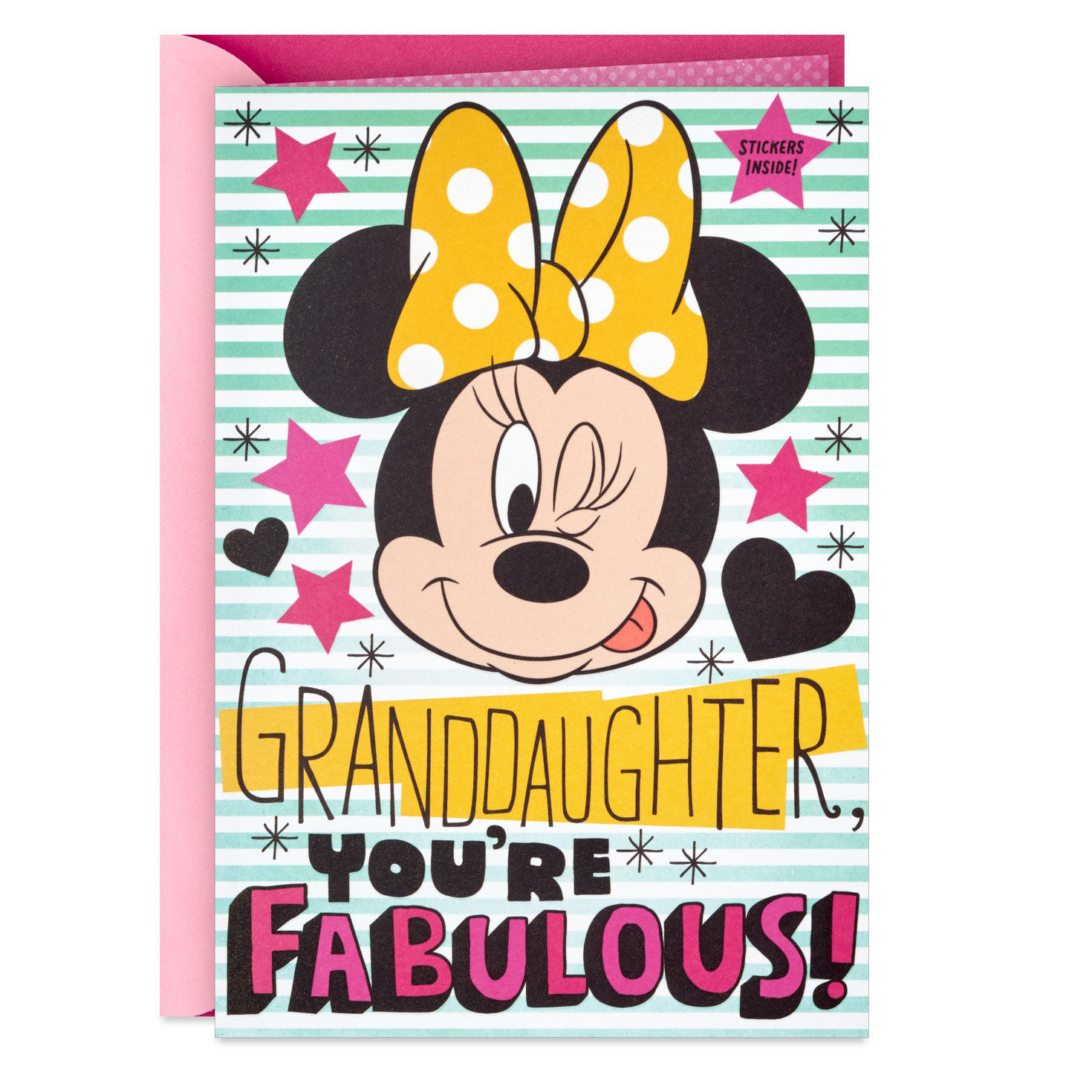 Disney Minnie Mouse Birthday Card for Granddaughter With Stickers for only USD 4.59 | Hallmark