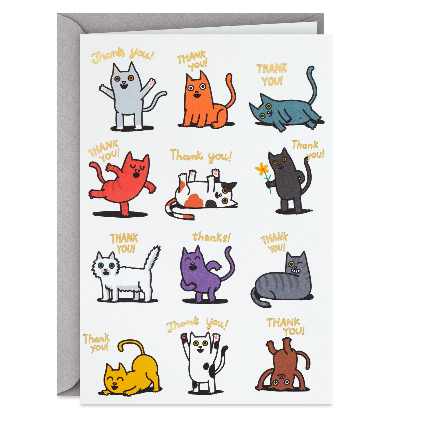 Felines of Gratitude Funny Boss's Day Card