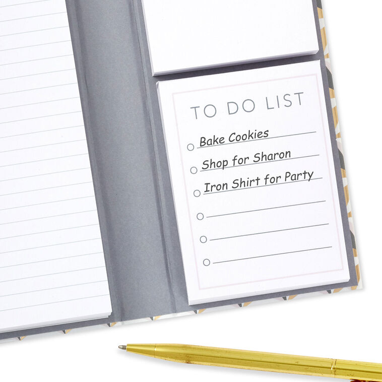 Geometric Pattern Folio With Memo Pads detail image number 3