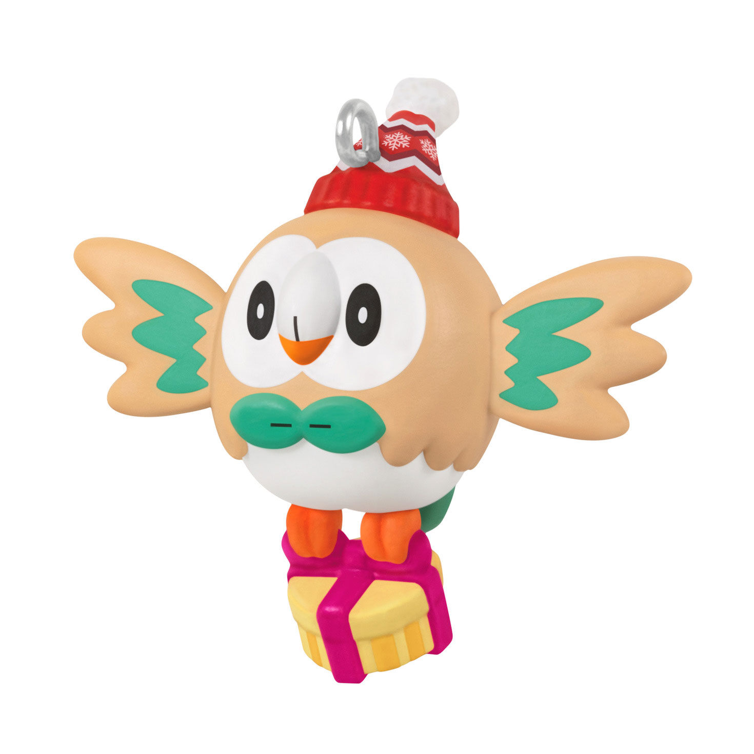 Mini Pokémon Holiday Rowlet Ornament, 1.25"