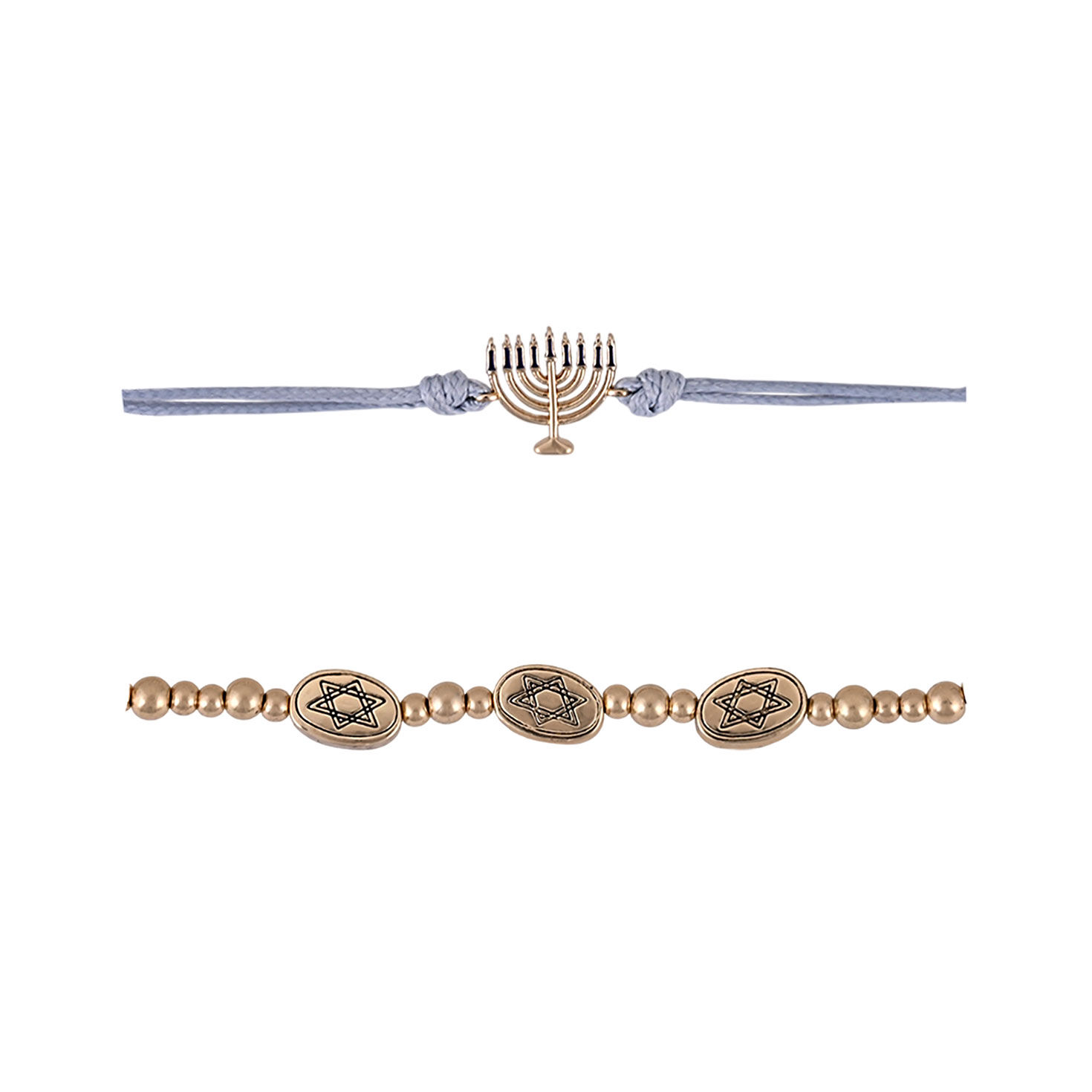 4 Piece Hanukkah Bracelet Set front image number 3