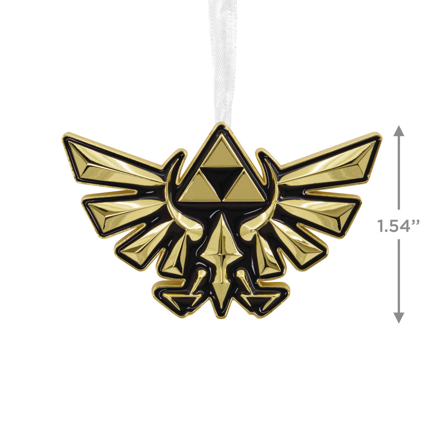 Nintendo The Legend of Zelda&trade; Crest of Hyrule Metal Hallmark Ornament, , large image number 3