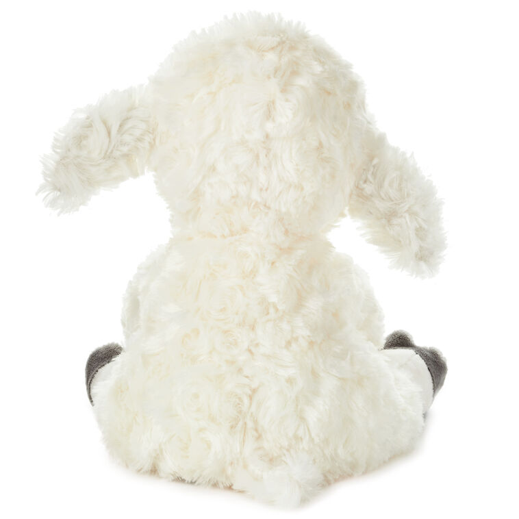 Snowy White Baby Lamb Stuffed Animal  image number 2