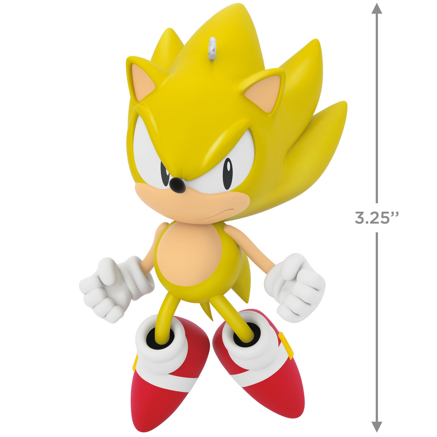 Sonic the Hedgehog Super Sonic Keepsake Ornament measurement image number 3