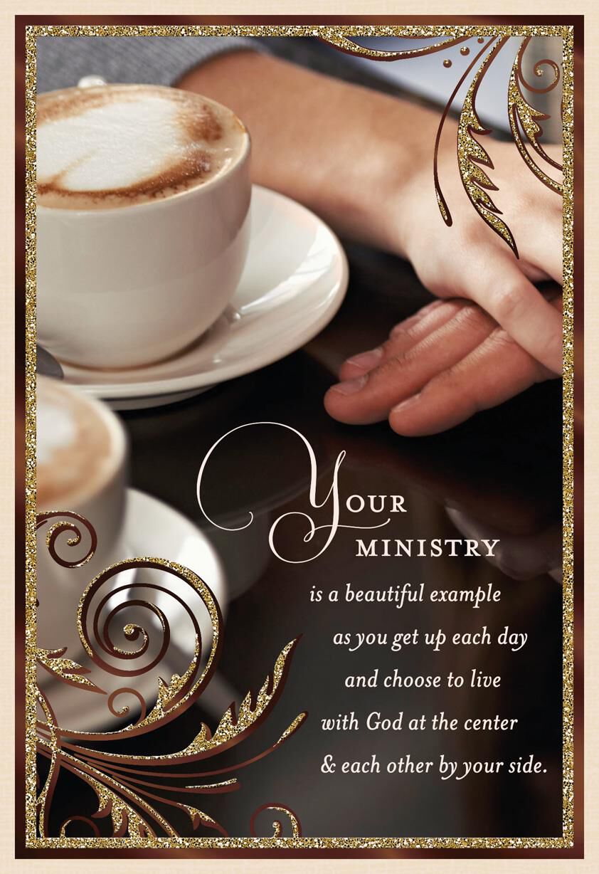 Thanking God for You Clergy Appreciation Card for Couple