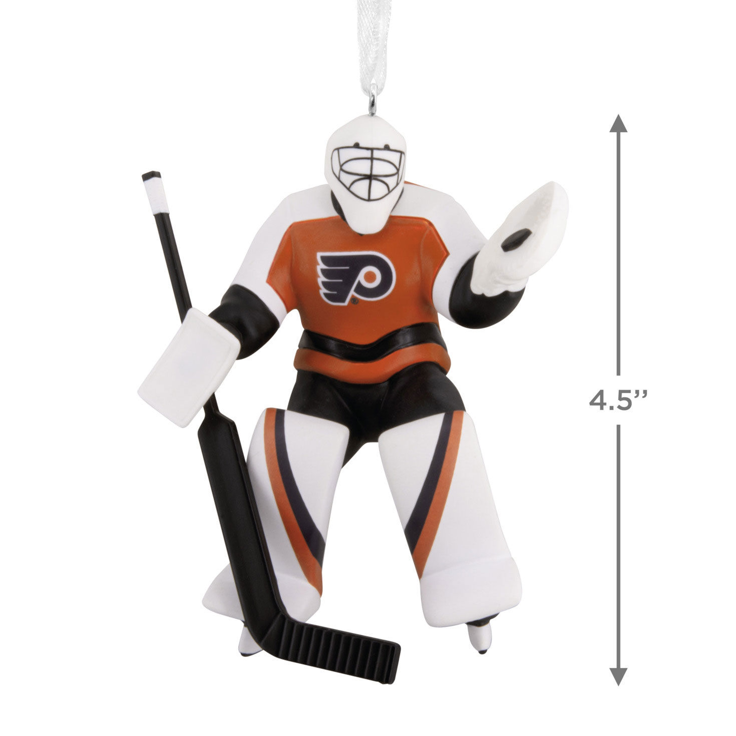 NHL Philadelphia Flyers Goalie Christmas Ornament measurement image number 3