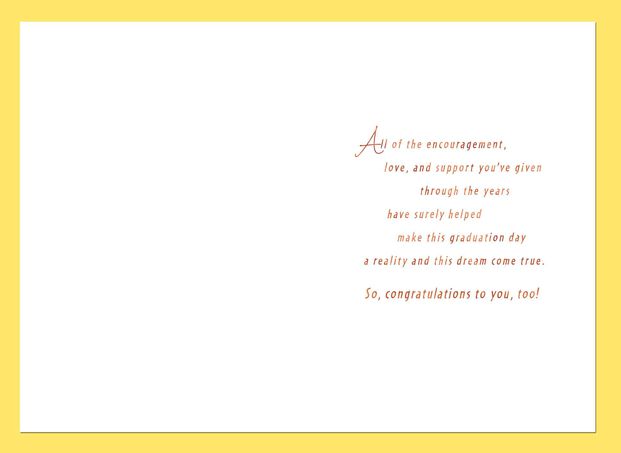 For The Proud Parents Graduation Card Greeting Cards Hallmark — blessed is the child, for being born to loving parents like you, congratulations to the most fortunate family in the world! for the proud parents graduation card