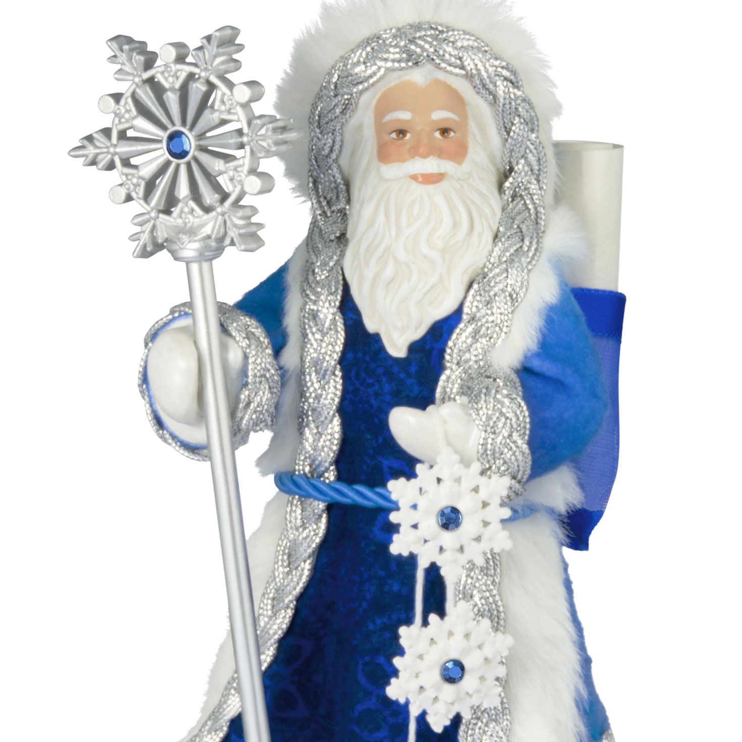 Father Christmas in Blue Keepsake Ornament closeup view image number 5