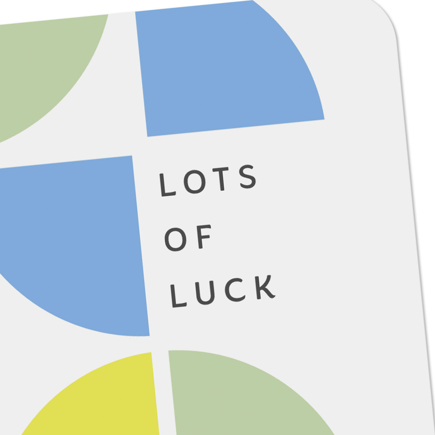 Geometric Pattern Good Luck Card Card Front Detail image number 4