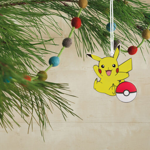 Pokémon Pikachu and Poké Ball Metal With Dimension Hallmark Ornament, 