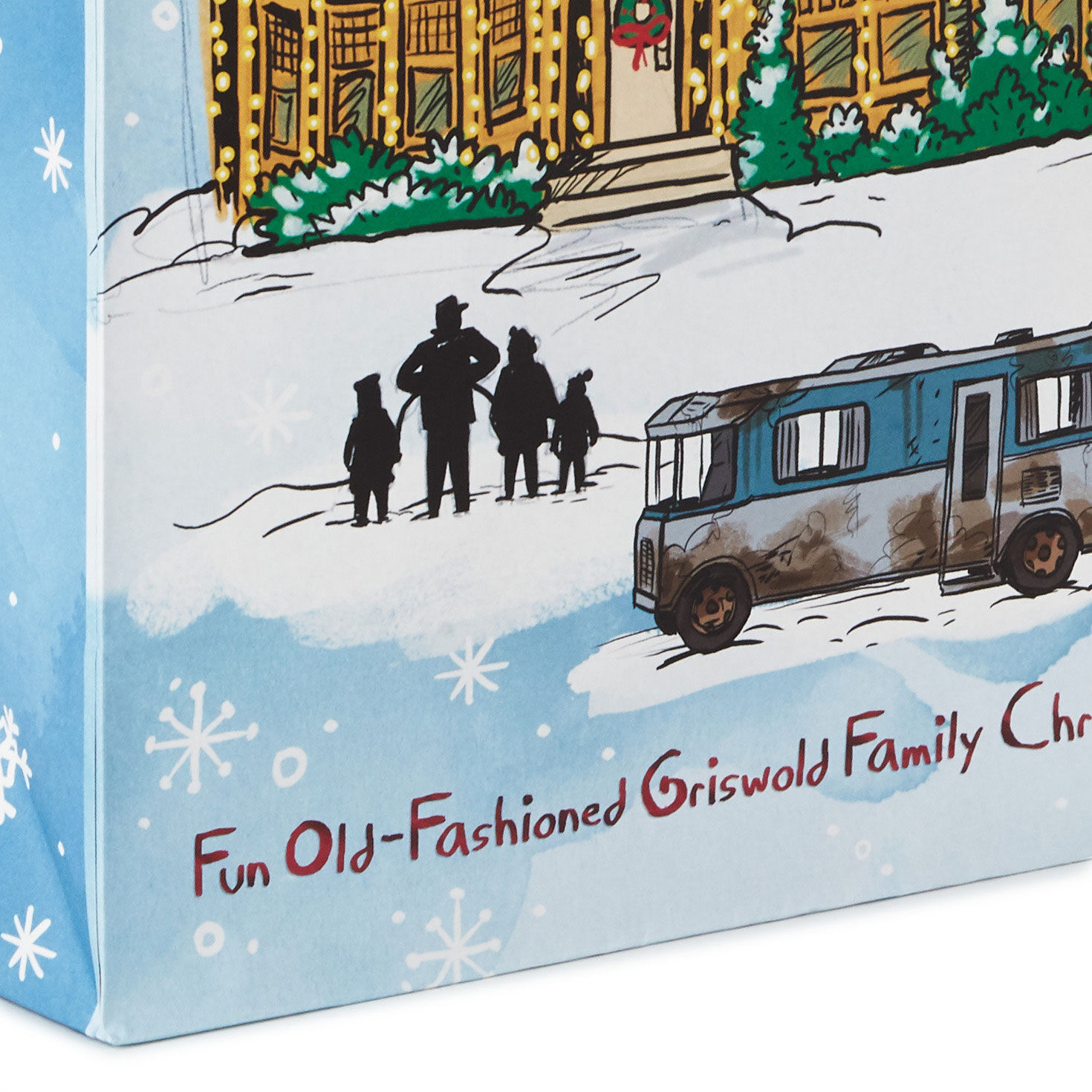 13" National Lampoon's Christmas Vacation™ House With Lights Large Gift Bag With Tissue Paper for only USD 7.99 | Hallmark