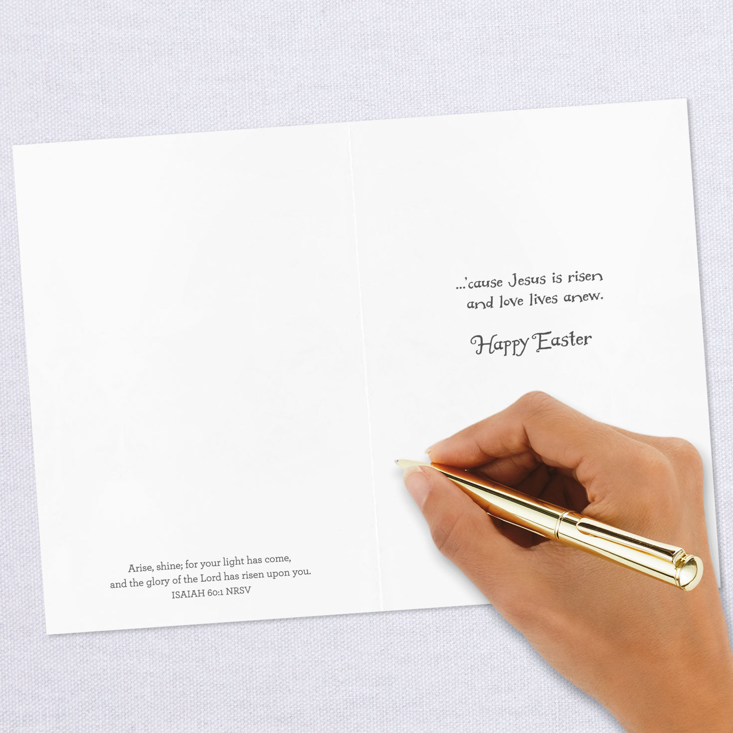 Spring Flowers Religious Easter Cards Bulk Pack Signing card image number 6