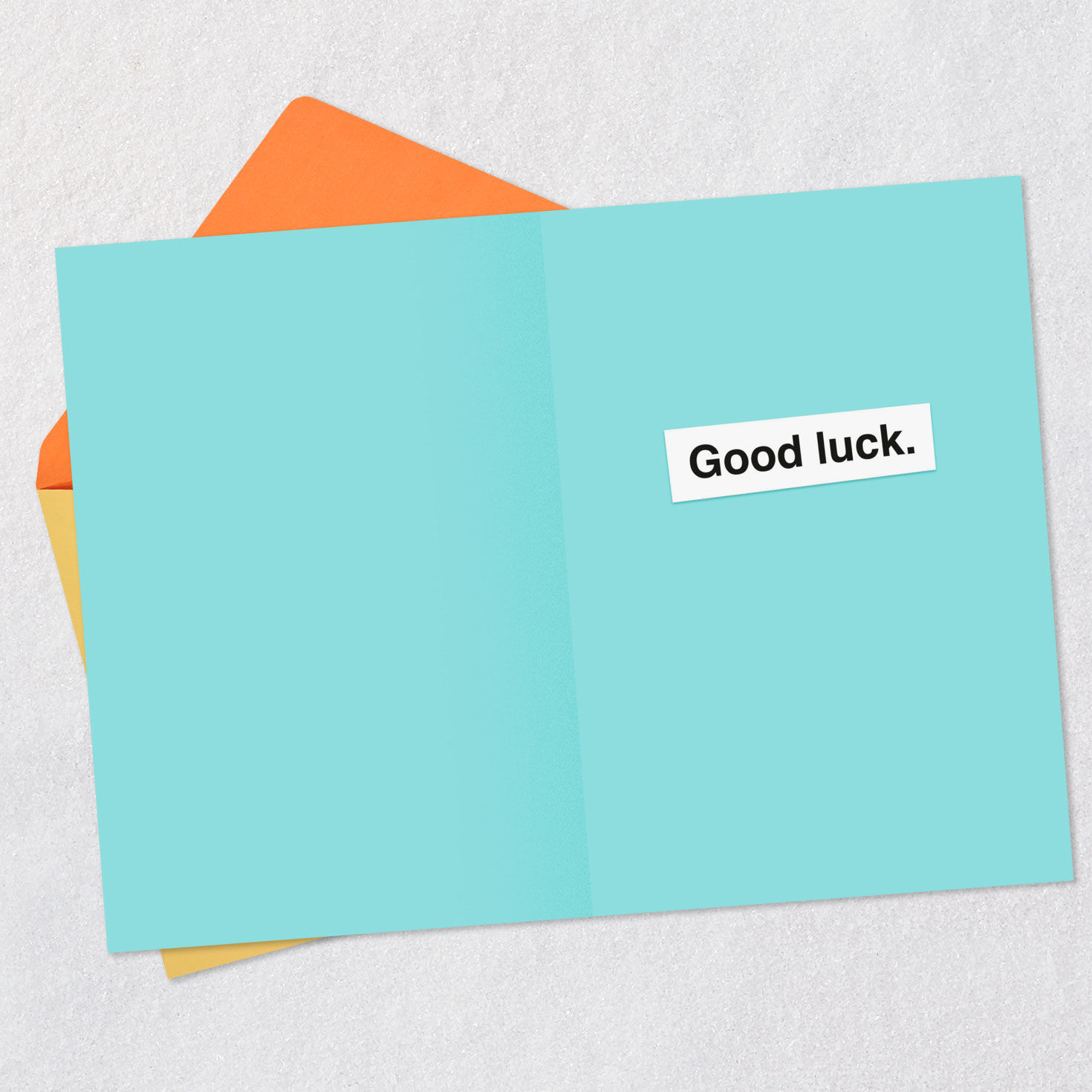 Dog Tug Toy Funny Good Luck Card Open card with envelope image number 3