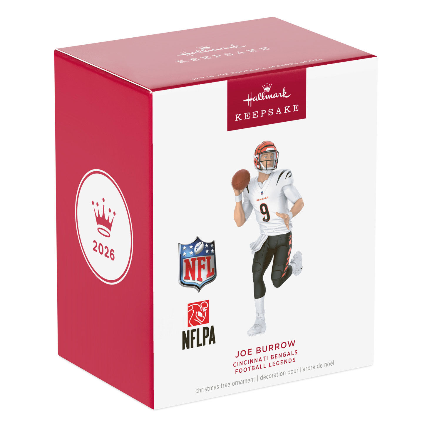 Cincinnati Bengals Joe Burrow Keepsake Ornament package front image number 7