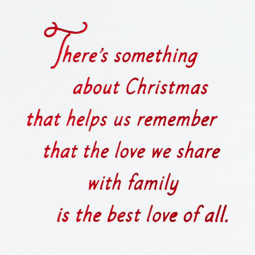 The Love We Share Christmas Card for Sister and Brother-in-Law, 