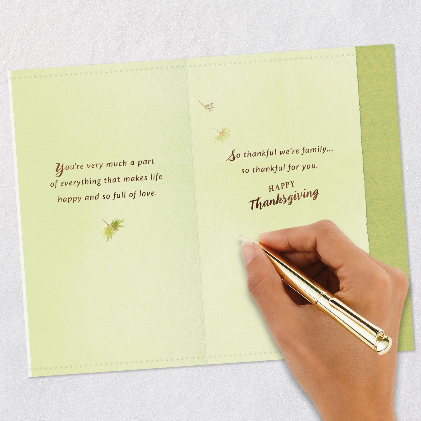 So Thankful We're Family Thanksgiving Card for Daughter and Her Husband, , large image number 7