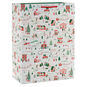 Festive Holiday Toile Jumbo Christmas Gift Bag Front image number 1