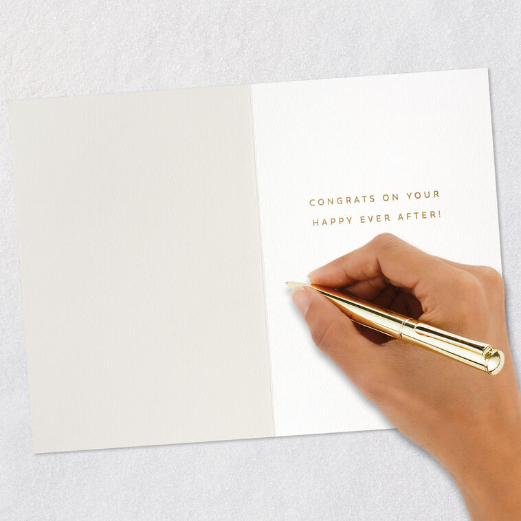 Gold Arches on Ivory Signature Engagement Card Signing card image number 7